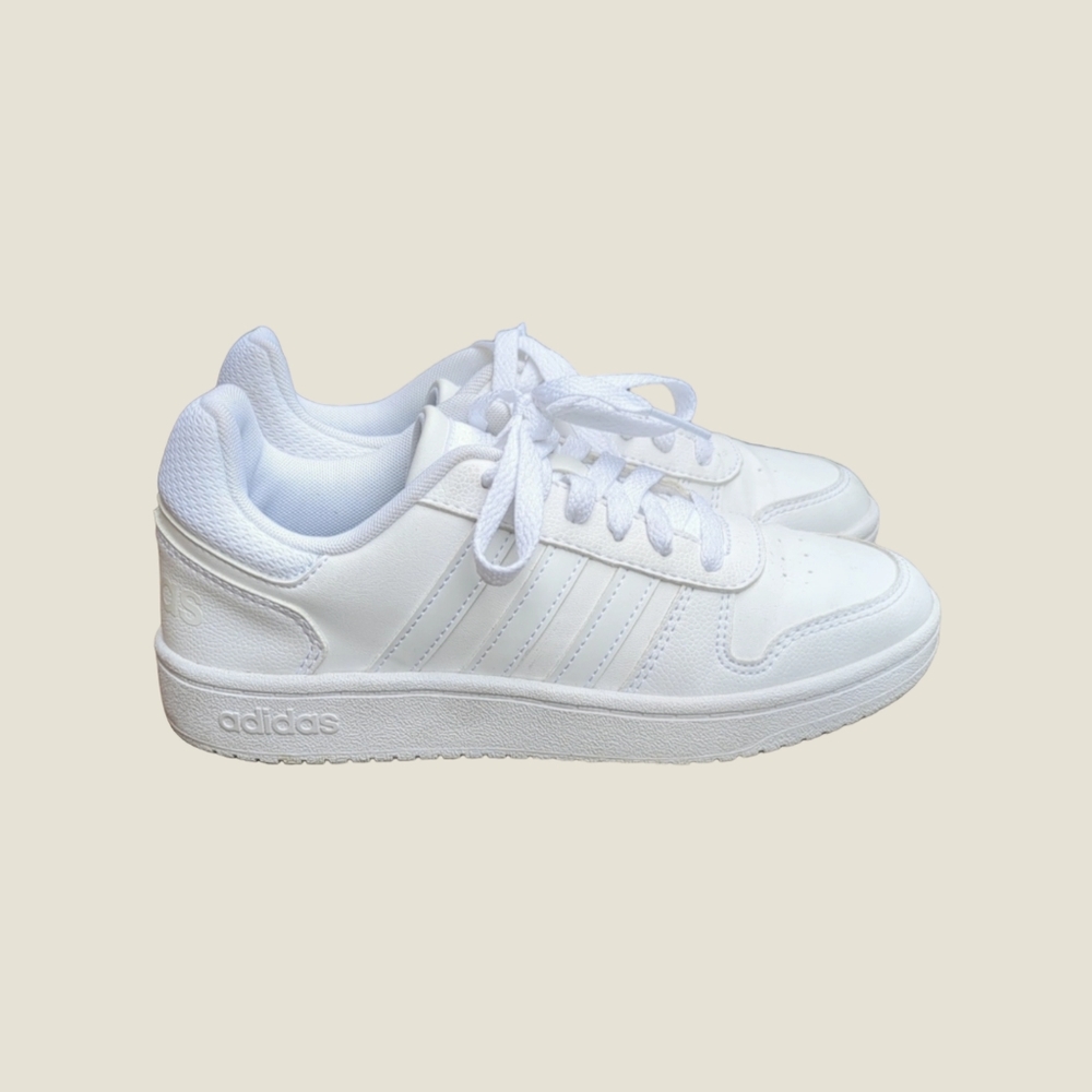 Adidas Hoops‎ 2.0 White Shoes Sz 5